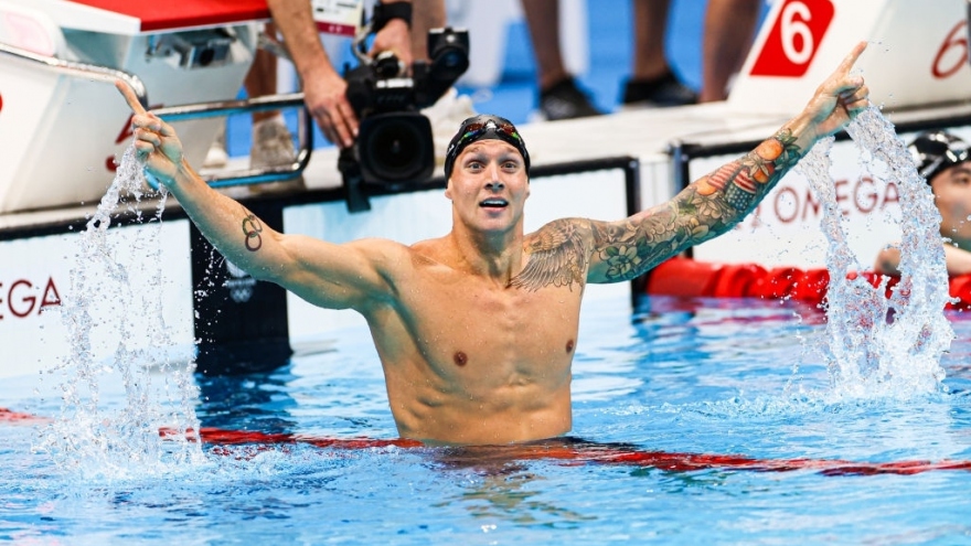 Kình ngư người Mỹ phá kỷ lục Olympic ở cự ly 100m bơi tự do nam